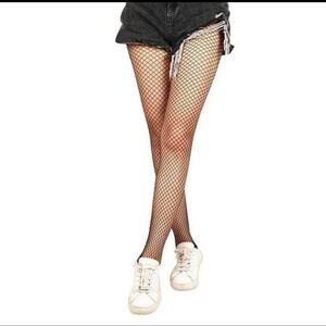 Black fishnet tights one